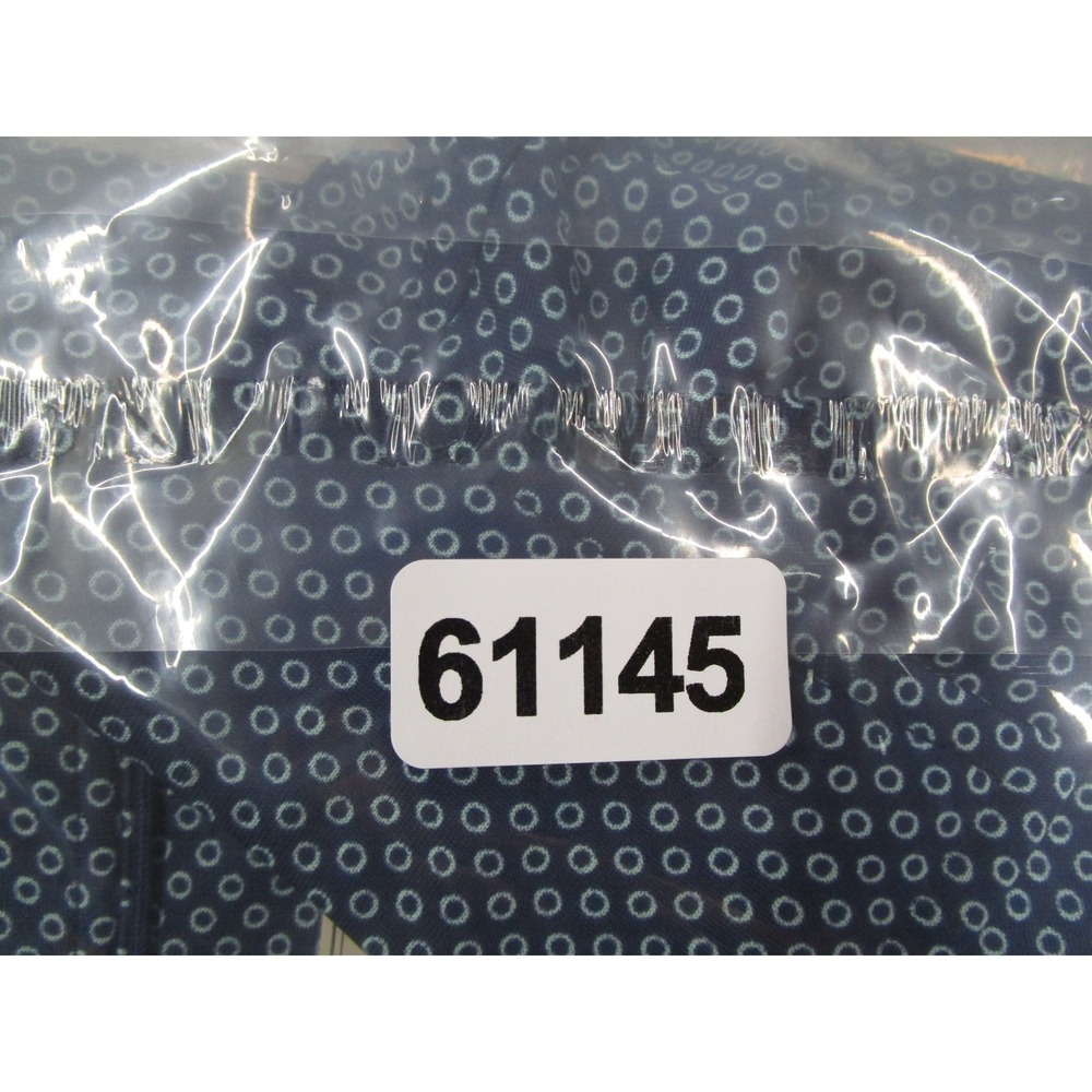 Donald Ross Mens Large Blue Geometric Print Performance Golf Polo Shirt L - Picture 9 of 9